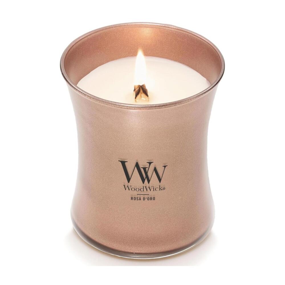 WoodWick‎ Rosa D'Oro 9.7oz Candle Crackling Wick Precious Metals Collection - Picture 3 of 8